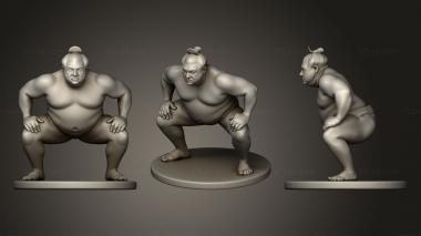 Figurines of people Sumo 3d model